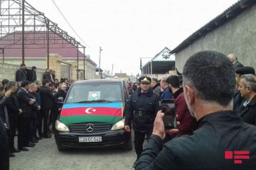 Azerbaijan’s martyred military serviceman laid to rest in Barda region - PHOTO