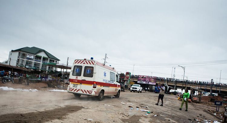 At least 27 people reportedly killed as two buses collide in central Ghana