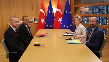 Turkish president meets EU leaders