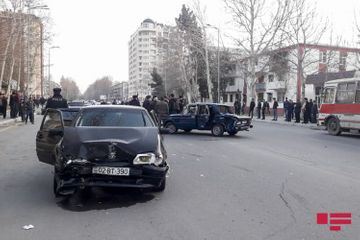 3 people injured in traffic accident in Azerbaijan’s Mingechevir - PHOTO