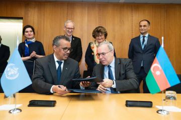  Azerbaijan, WHO sign agreement on financial contribution