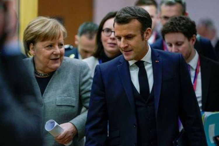Macron, Merkel to discuss coronavirus, borders with EU officials