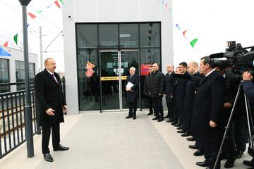 President Ilham Aliyev inaugurated Pirshaghi-Goradil-Novkhani-Sumgayit section of Absheron circular railway after renovation - UPDATED