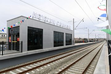 President Ilham Aliyev inaugurated Pirshaghi-Goradil-Novkhani-Sumgayit section of Absheron circular railway after renovation - UPDATED