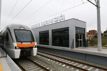 President Ilham Aliyev inaugurated Pirshaghi-Goradil-Novkhani-Sumgayit section of Absheron circular railway after renovation - UPDATED