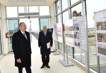 President Ilham Aliyev inaugurated Pirshaghi-Goradil-Novkhani-Sumgayit section of Absheron circular railway after renovation - UPDATED