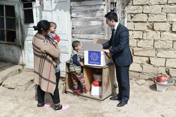 Heydar Aliyev Foundation presents Novruz holiday gifts to families, receiving targeted social assistance - PHOTO