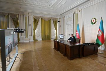 President Ilham Aliyev received Prosecutor General Kamran Aliyev in a videoconference format