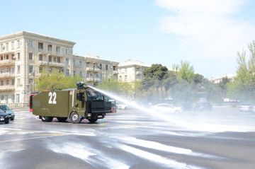 More than 200 main streets and avenues of Baku disinfected