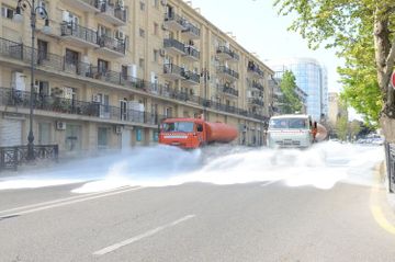 More than 200 main streets and avenues of Baku disinfected