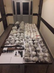 Azerbaijani border guards prevent smuggling of 115 kg of narcotic drugs and fire arms to country