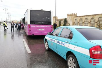 Collision of two buses in Azerbaijan's Sumgait leaves 14 injured - VIDEO - UPDATED