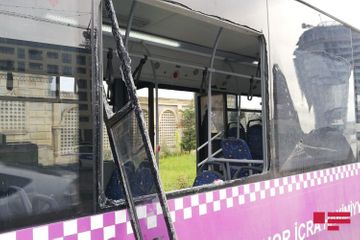 Collision of two buses in Azerbaijan's Sumgait leaves 14 injured - VIDEO - UPDATED