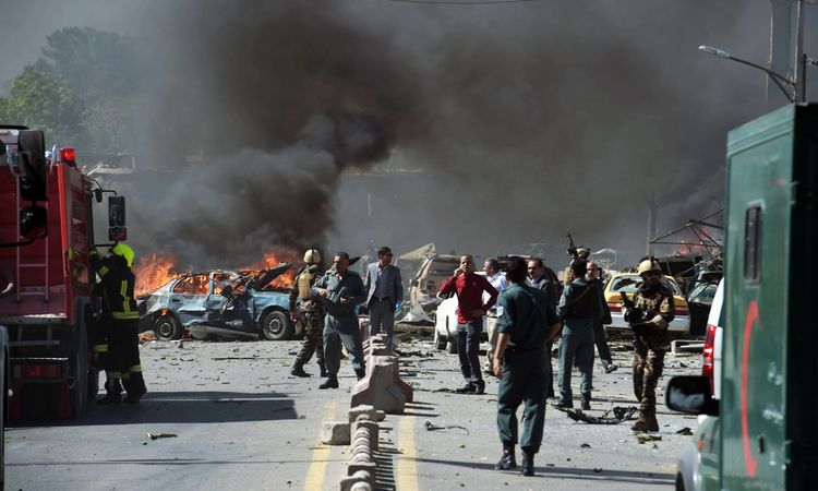 Four bomb explosions rock Kabul