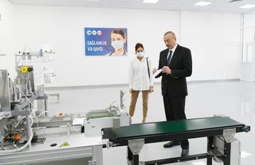 Medical mask factory and protective overalls production facility opened in Sumgayit 