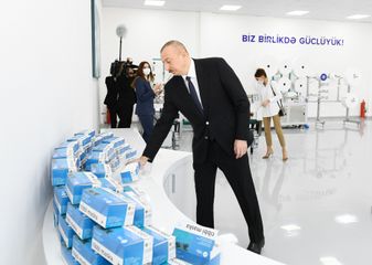 Medical mask factory and protective overalls production facility opened in Sumgayit 