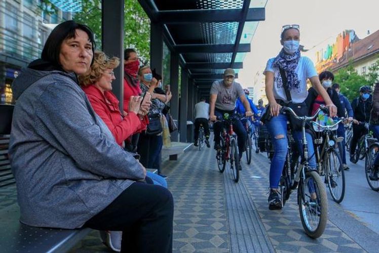 Slovenia anti-government protests continue as country calls an end to epidemic