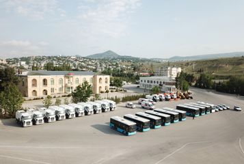 President Ilham Aliyev viewed transport vehicles and special machinery allocated to Shamakhi district
