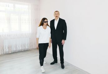President Ilham Aliyev viewed conditions created at multi-apartment buildings constructed in Shamakhi