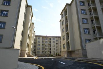 President Ilham Aliyev viewed conditions created at multi-apartment buildings constructed in Shamakhi