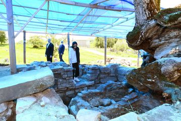 President Ilham Aliyev viewed restoration and conservation works at Pir Omar Sultan shrine in Shamakhi