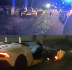  PSG's goalkeeper Bulka wrecks £200,000 Lamborghini in huge crash