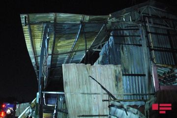Fire at wood materials market in Baku extinguished - UPDATED - PHOTO