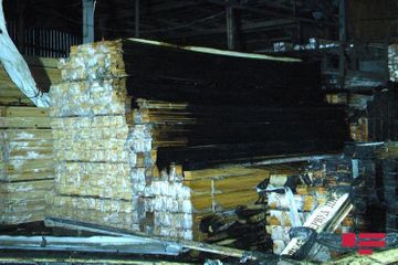Fire at wood materials market in Baku extinguished - UPDATED - PHOTO