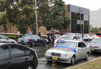Armenians attempted to put obstacle to protest rally held by Azerbaijanis in Sydney - PHOTO