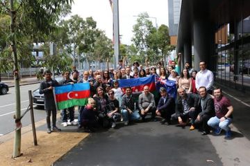 Armenians attempted to put obstacle to protest rally held by Azerbaijanis in Sydney - PHOTO