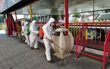 Measures of fight against coronavirus are continued in Azerbaijan’s Ganja - PHOTO
