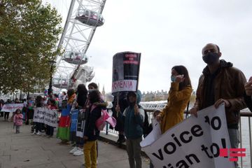 Victims of Ganja and Barda terror commemorated in front of London Eye - PHOTO