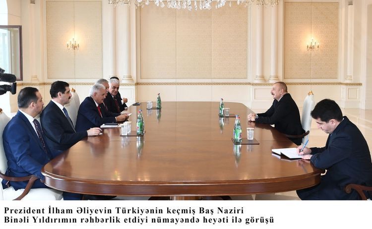 President Ilham Aliyev receives Binali Yildirim - UPDATED