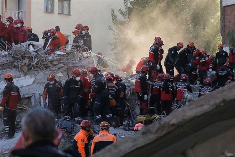 Death toll from Izmir quake rises to 110, 144 people receiving treatment, says Turkish President Erdogan