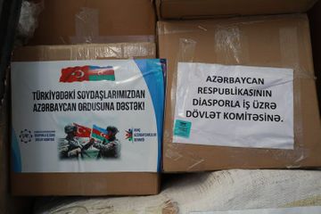 Azerbaijani Diaspora sends aid to army and civilian population