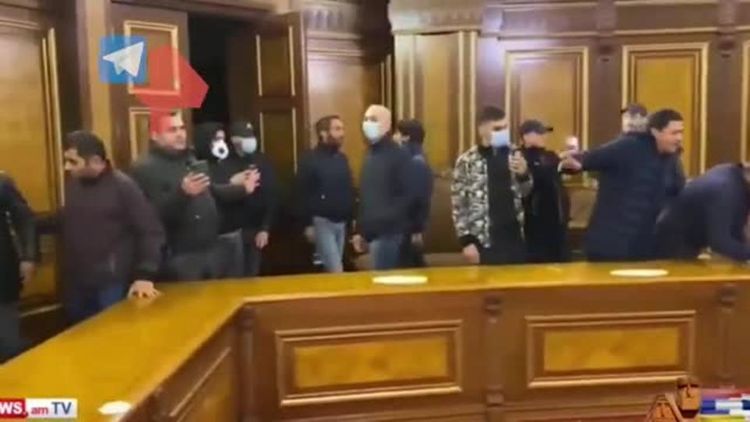 Armenian government building seized by protesters