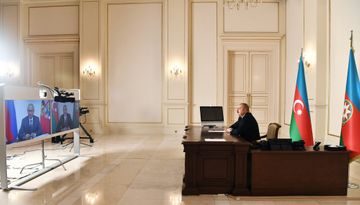 Azerbaijani President Ilham Aliyev, Russian President Vladimir Putin met in a videoconference format - UPDATED