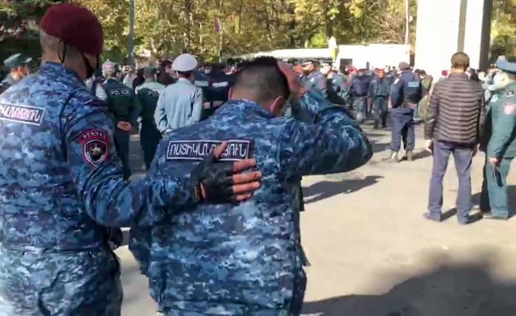 3 policemen injured, as situation escalated in protest rally held in Yerevan