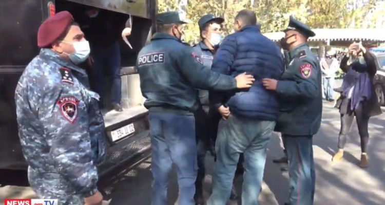 129 persons detained in the protest rally held in Armenia with requirement of Pashinyan's resignation
