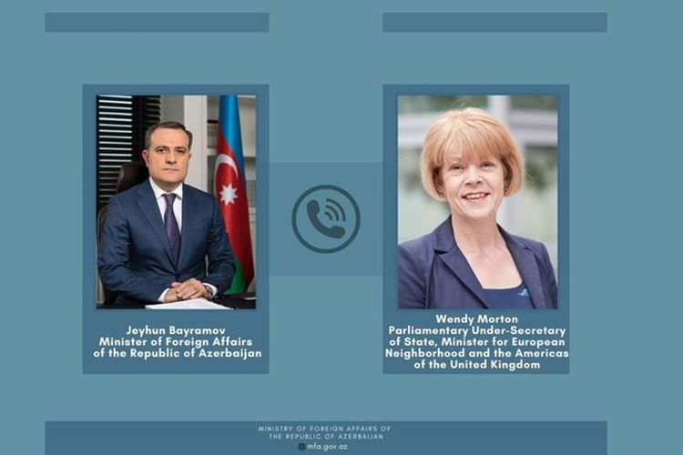 Azerbaijani FM and British State Minister hold phone conversation