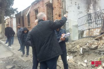 Assessment of the damage caused to Ganja by rocket fire has begun - PHOTO