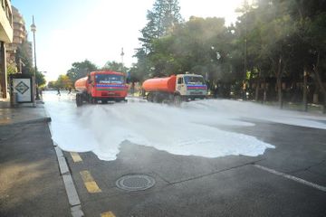 Baku streets disinfected for the next time  - PHOTO