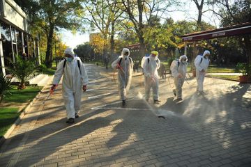 Baku streets disinfected for the next time  - PHOTO