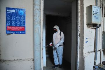 Baku streets disinfected for the next time  - PHOTO
