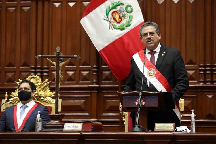 Peru's interim president Manuel Merino resigns after protest deaths