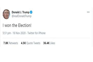 Trump claimed he won election