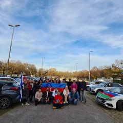 Auto racing held in Munich on the occasion of victory