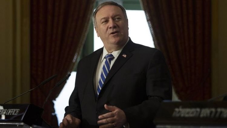 Pompeo makes unprecedented visit to Israeli settlement in West Bank