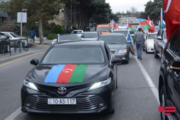 Auto rally held in Baku on the occasion of liberation of Kalbajar