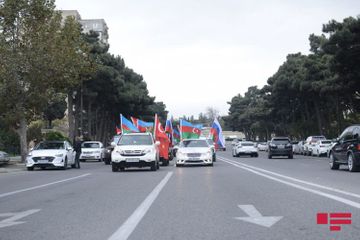 Auto rally held in Baku on the occasion of liberation of Kalbajar